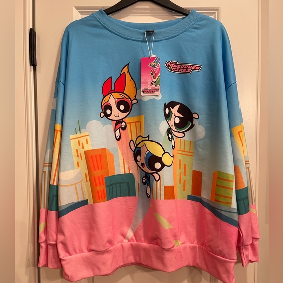 SHEIN Sweaters - SHEIN x Powerpuff Girls Graphic Sweatshirt 1X